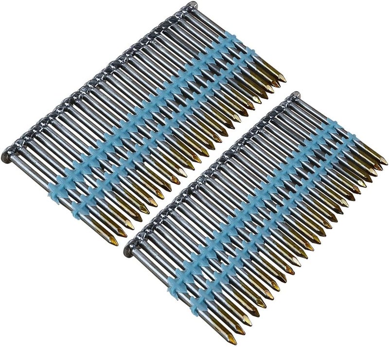 NuMax 21° .131" x 3" Plastic Collated Bright Framing Nails – Smooth Shank – Full Round Head – 500 Count – Durable Nails for Framing, Decking & Subfloors – FRN.131-3B500 - Image 3